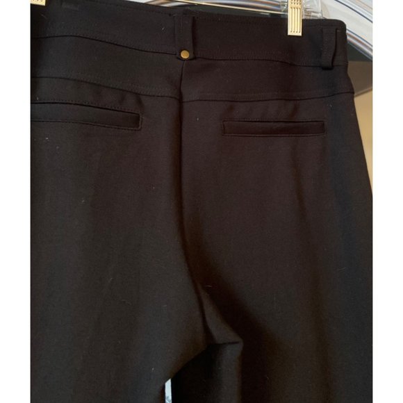 Cache Women's Black Modern Mid Rise Skinny Straight Leg Dress Pants Size 10 - Picture 4 of 6